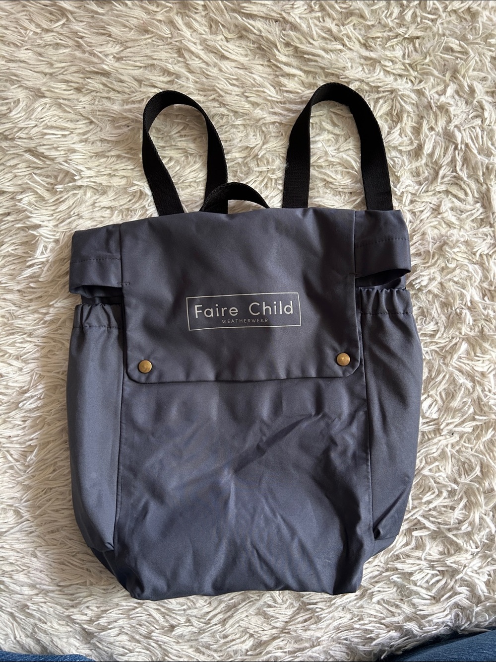FaireChild Navy Lightweight Backpack - Simple Everyday Pack